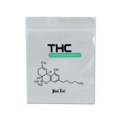 Zipper bags Black Leaf THC 35x38mm 100 pcs