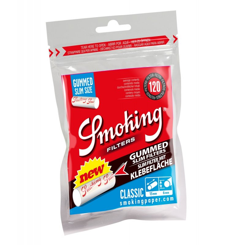 Smoking Classic Filter Gummed Slim 6 mm 120 Stk www.jware .dk https://jware.dk/produkt/smoking-classic-filter-gummed-slim-6-mm-120-stk/ Smoking Classic Filter Gummed Slim 6 mm 120 Stk
