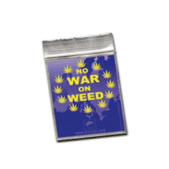 Zipper bags No War On Weed 40x60mm 100 pcs