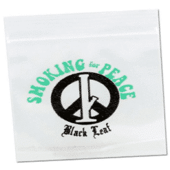 Smoking Peace Zipper bags 35x35mm 100 pcs