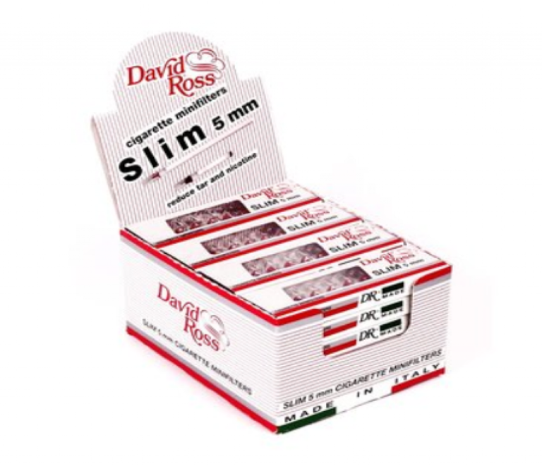 Virginia Slims Collectible Tobacco Cigarettes David Ross Slim 5mm Tar  Filters For Rollup Cigarettes – Extra Slim Tar Catcher Tips Tobacco Filter  Tips