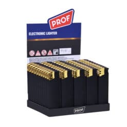 Prof Black Rubber Gold Cap tändare