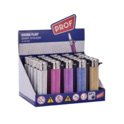 Prof Shiny Round Flint Lighter
