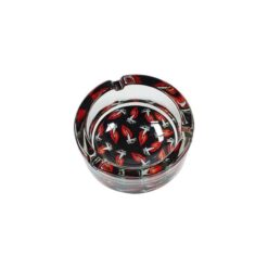 Glass ashtray hotlips