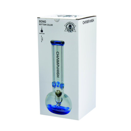 CHAMP-HIGH GLASS BONG 30 CM BLUE - Image 3