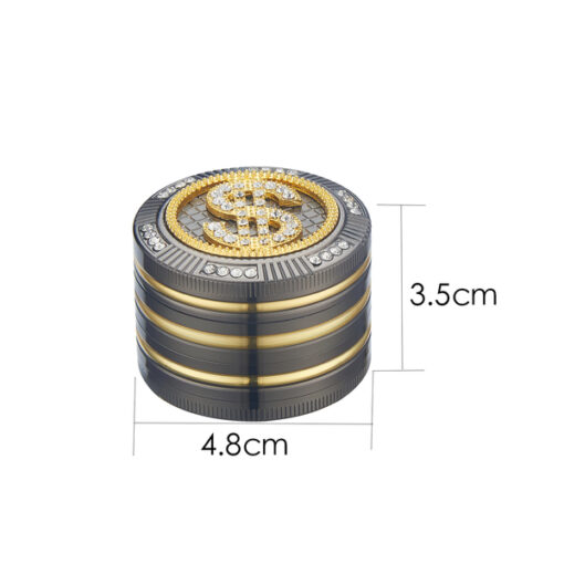 Champ High Metal Bling Bling Dollar Grinder Ø50 mm 4 delar - Bild 3