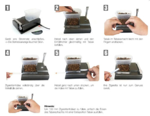 Powermatic IV elektrisk Cigaretinjektor Rullemaskine - Billede 2