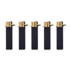 Prof Gold Round Flint Lighter