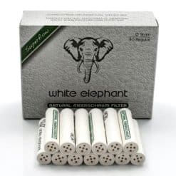 White Elephant 40 Natural Meerschaum Filter 9mm