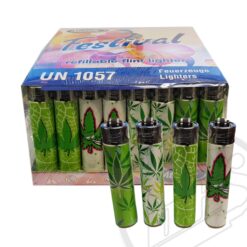 Atomic Flint Lighter - Cannabis Design
