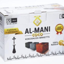 Shisha Coal Al-Mani Coco 1kg Gold Premium