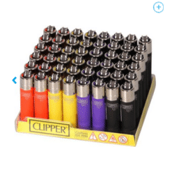 Clipper Micro påfyllningsbar tändare med tändsten Soft Touch