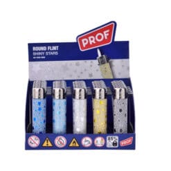 Prof Shining Stars Round Flint Lighter