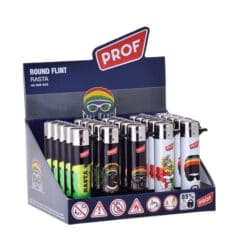 Prof Rasta Round Flint Lighter