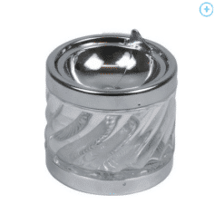 Ashtray Chrome/Glass Transparent