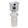 Black Leaf Glass Bowl cylindrical frosted SG 14 Bonghoved jware.dk https://jware.dk/en/produkt/bong-head-glass-ball-transperant-sg-14-5-mm/