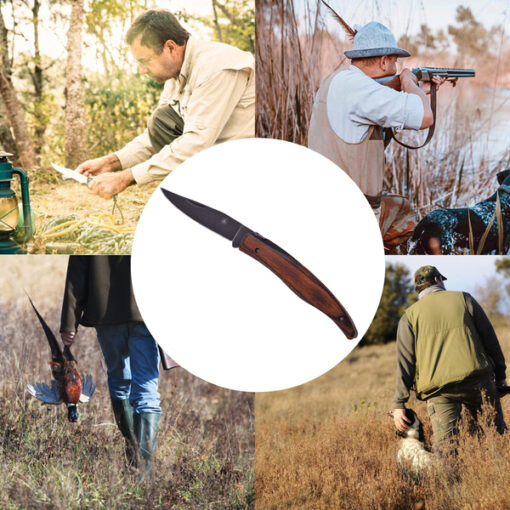 Laguiole Folding Knife Brown Wood - Image 2