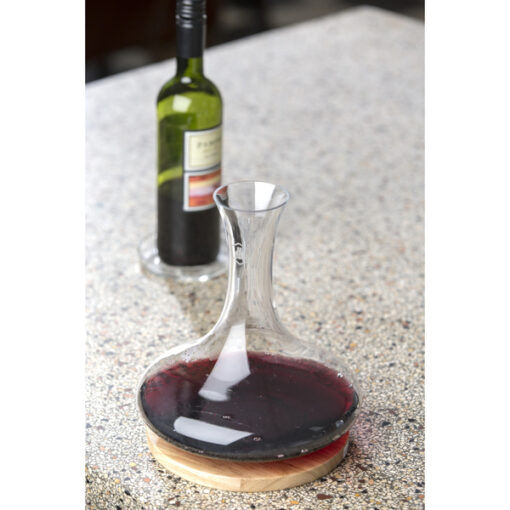 Laguiole Wine Decanter w/Wood Tray - Image 2