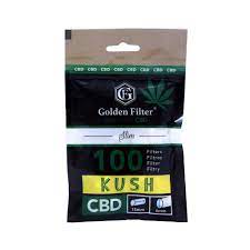 Goldenfilter CBD Kush Slim 6mm 100 pcs Bag