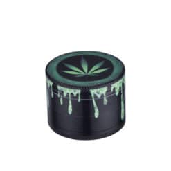 Champ High Grinder Dripping Leaf Paint 40mm www.jware .dk https://jware.dk/produkt/champ-high-grinder-dripping-leaf-paint-40mm/