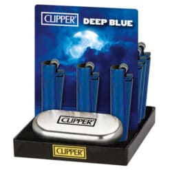 Clipper Metal Deep Blue Lighter