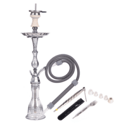 Luna Hookah TRADI Clear Silver www.jware .dk https://jware.dk/sv/produkt/luna-hookah-tradi-clear-silver/