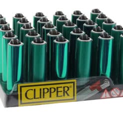 Clipper Micro Metal Green Lighter