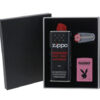 Zippo Gaveaeske med Pink Playboy Lighter www.jware .dk https://jware.dk/en/produkt/zippo-gift-box-with-brown-leather-lighter/