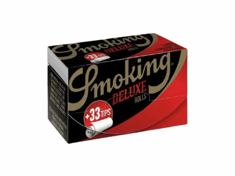 Smoking Rolls Deluxe 4 Meterpapir Tips www.jware .dk 2 https://jware.dk/sv/produkt/smoking-rolls-deluxe-24-rolls-tips/ Rökrullar Deluxe 4 meter papper + filterspetsar