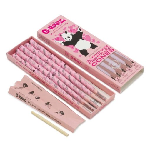 G-ROLLZ Banksy's Graffiti Lightly Dyed Pink - 20 Kingsize-koner - Bild 2