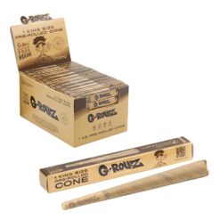 G-ROLLZ Kingsize Unbleached Extra Thin Pre-Rolled Single Cones