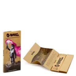Alternative view of G-ROLLZ Banksy's Graffiti Unbleached Extra Thin - 50 Kingsize Papers + Tips & Tray
