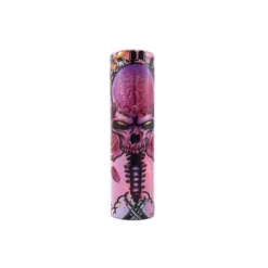 Battery Wraps Pink Skull 18650 5 pcs