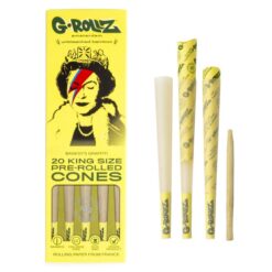 G-ROLLZ Banksy's Graffiti Bamboo Unbleached - 20 st kottar
