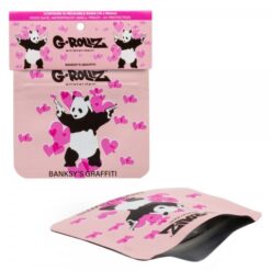 G-Rollz Banksy's Graffiti Panda Gunnin 70x60mm Smellproof Bags 10 pcs