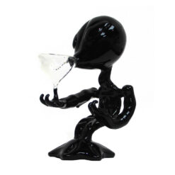 Glas Bong Black Alien 15cm