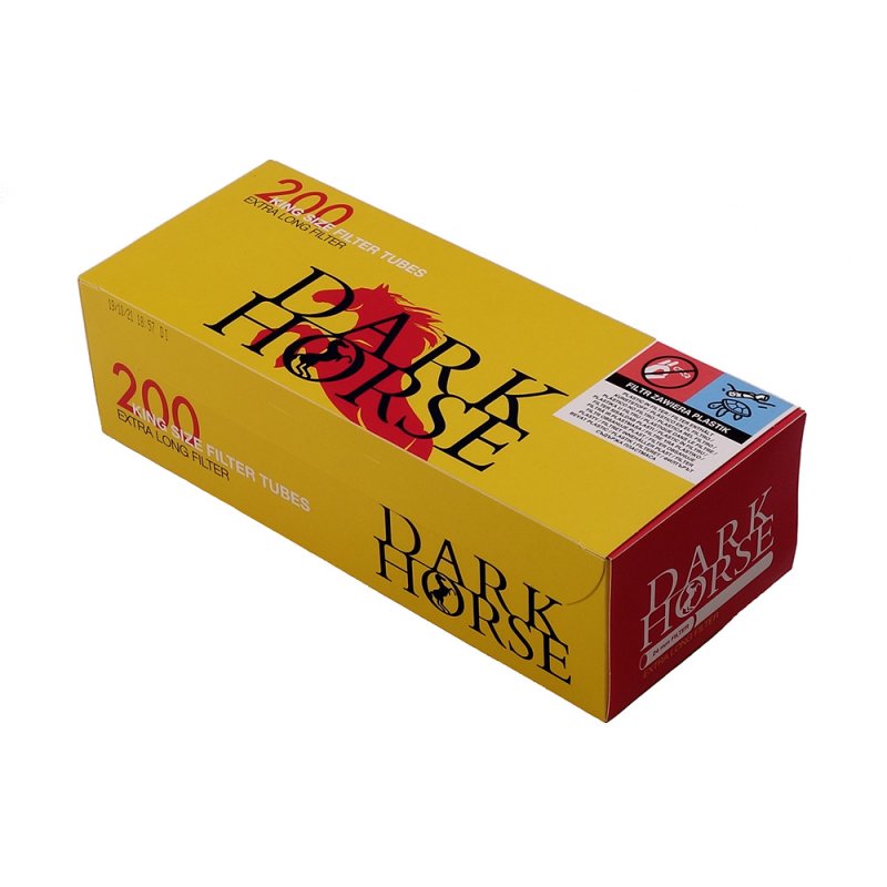 dark horse cigarette tubes Dark Horse King Size Extra Long Filter 24 mm 200 pcs