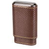Cigar Etui laeder moerkebrunt Carbon Finish 3 Robusto cigarer www.jware .dk https://jware.dk/en/produkt/cigar-case-leather-butternut-brown-cedertrae-3-robusto-cigar/