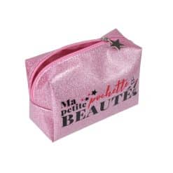Ma Beauty Pink Shiny Glitter Bag