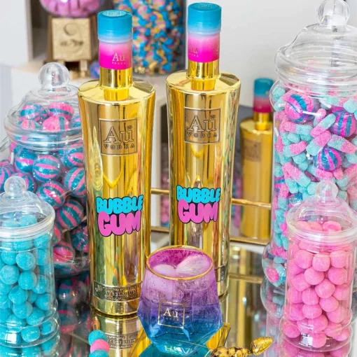 Au Vodka Bubblegum Flavour 35,2% 70 cl - Bild 2