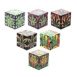 Atomic Metallkvarn Kub ø58mm 4 delar Hampa