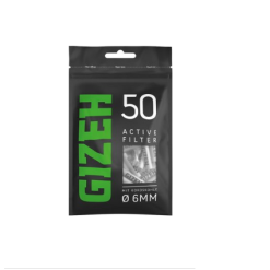 Gizeh Active Filter Black 6mm 50 Stk