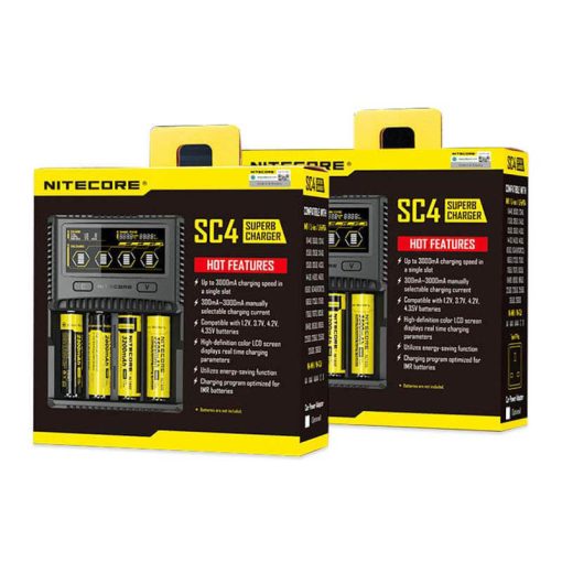 Nitecore Intellicharger SC4 Li-ion/NiMH batteri 4-slot oplader - Billede 2