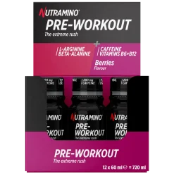 Nutramino +PRE Workout Shot Berries 24 x 60 ml