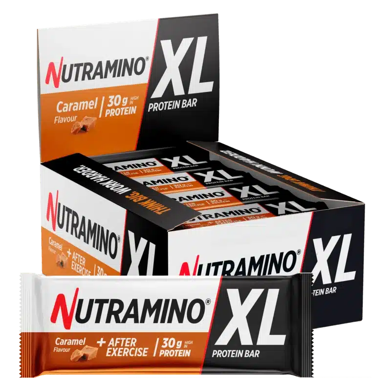 Nutramino XL Protein Bar Caramel 16 x 82 g www.jware .dk https://jware.dk/sv/produkt/nutramino-xl-protein-bar-caramel-16-x-82-g/ Nutramino XL Protein Bar Caramel 16 x 82 g