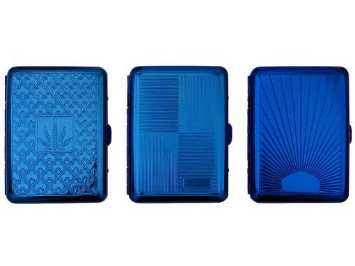 Cigarette Case Metal Little Blue 16 Kingsize - Image 3