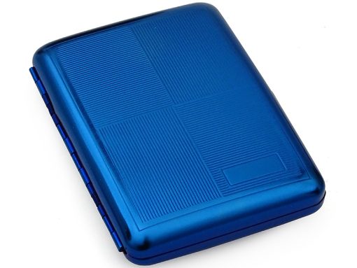 Cigarette Case Metal Little Blue 16 Kingsize - Image 2
