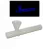 Glow in Dark Kawumm Blaa Pibe www.jware .dk https://jware.dk/en/produkt/black-leaf-kawum-glass-pipe-black-20-cm/