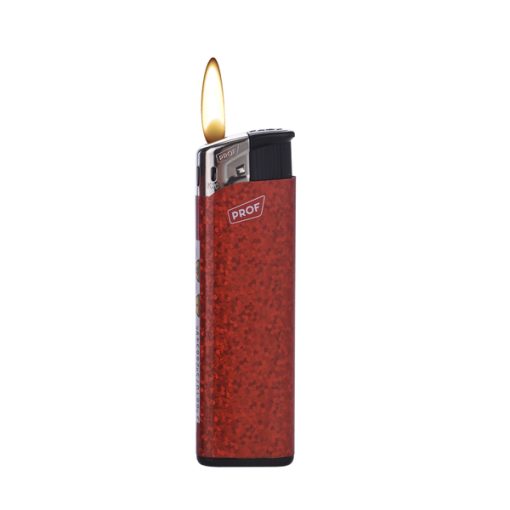 Prof Shiny Red Electronic Lighter - Image 2