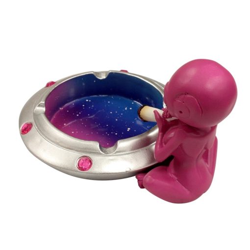 Female Pink Alien Pilot Ashtray - Image 2
